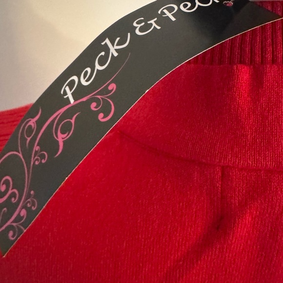 Peck & Peck Red Sweater Vest, Large NWT - Picture 5 of 7
